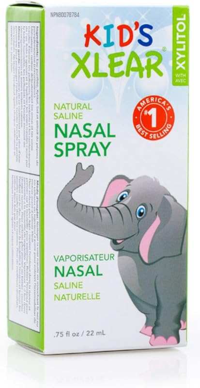 Xlear Natural Xylitol Saline Nasal Spray for Kids - Daily Decongestant