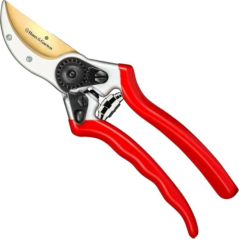 Best Haus and Garten Heavy Duty Titanium Bypass Pruning Shears for Bam
