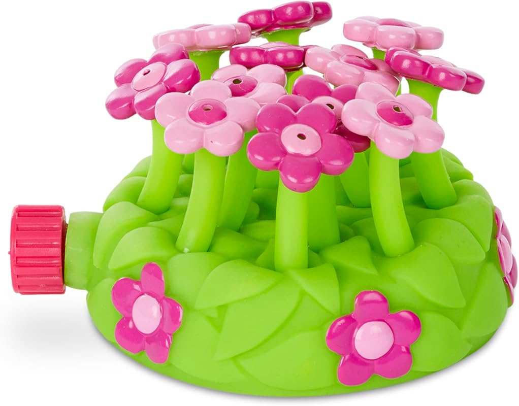 Melissa & Doug Sunny Patch Pretty Petals Flower Sprinkler with 12 Dura