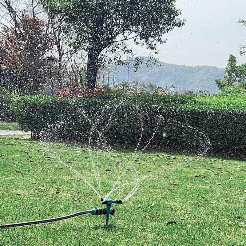 Kadaon Garden Sprinkler, 360 Degree Rotating Lawn Sprinkler Large Area