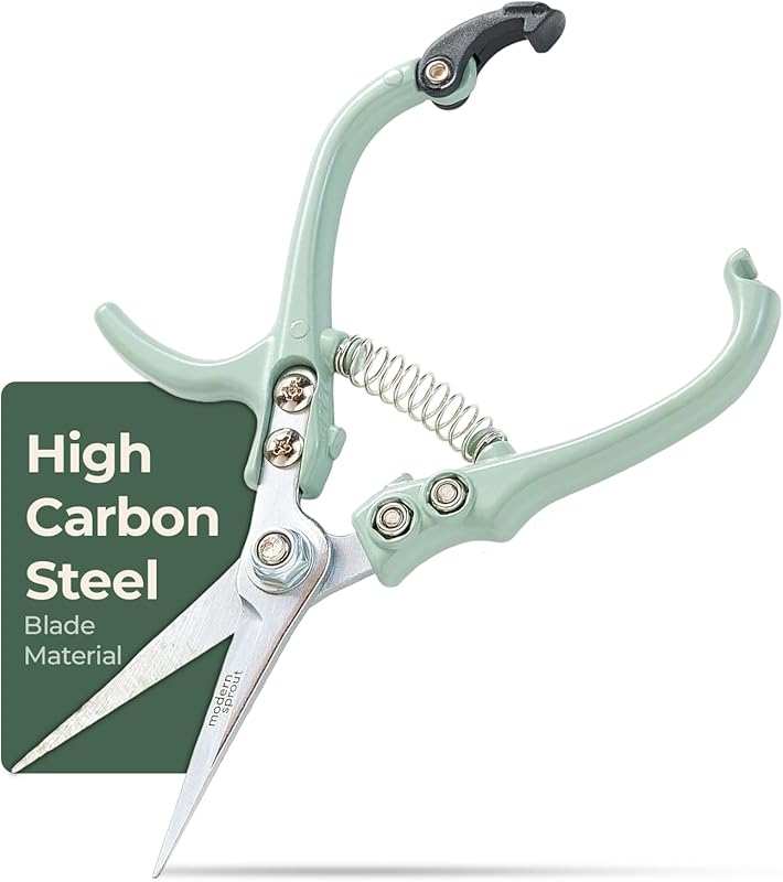 Modern Sprout Lightweight Pruning Shears for Herbs: Carbon Steel Blade