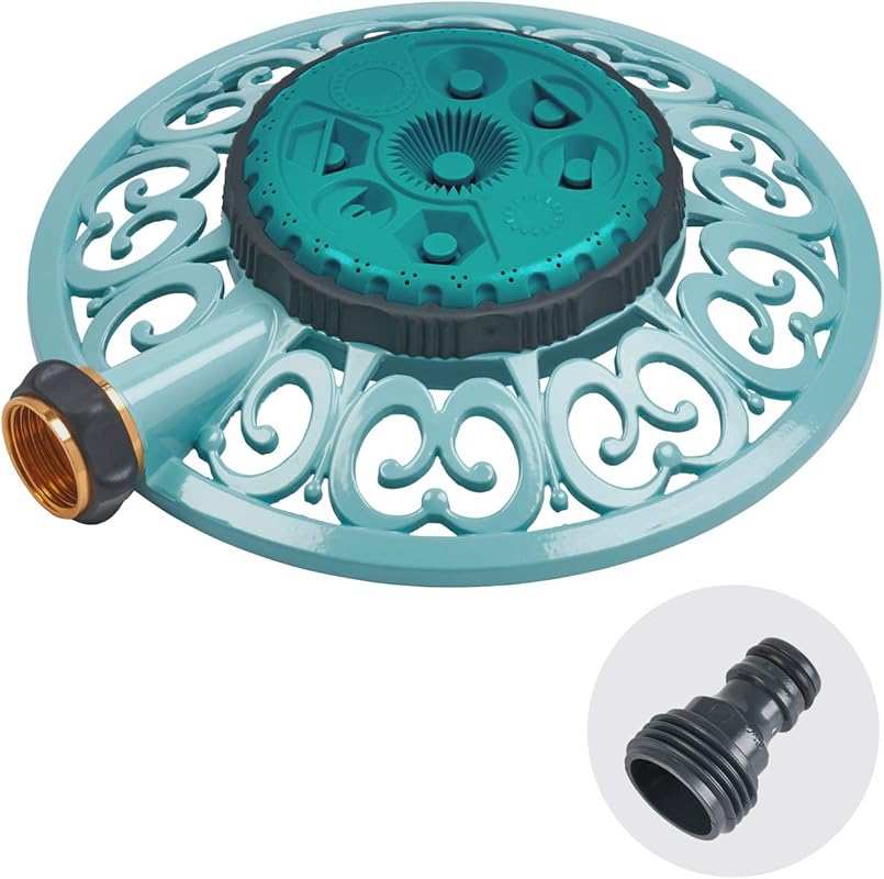 Melnor 65101-AMZ Sprout Metal 8-Pattern Sprinkler and QuickConnect Pro