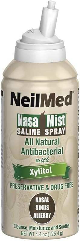 NeilMed Nasamist Saline Spray with Xylitol, 4.5 Ounce