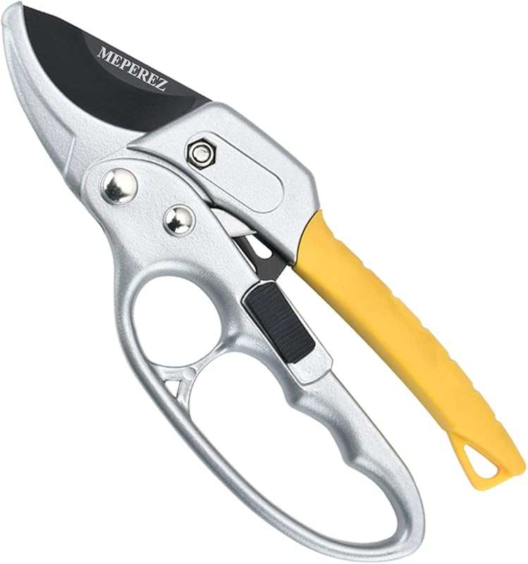 MEPEREZ Pruning Shears: Ultra Sharp German Steel, Ergonomic for Weak H