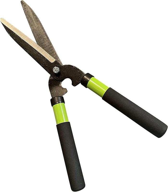 GARDEN GURU 15-inch High Carbon Steel Hedge Shears for Shaping Boxwood