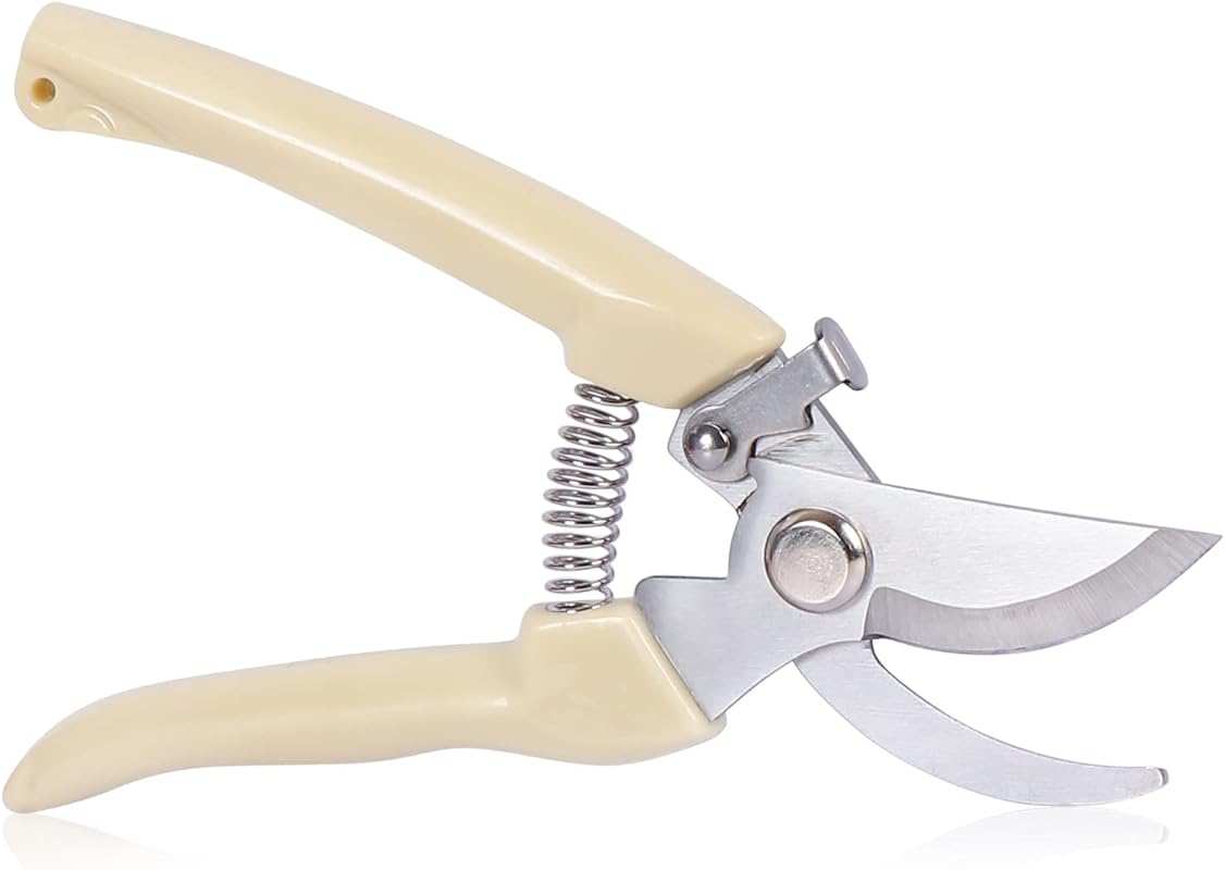 Garden Scissors for Plant, Tip Pruning Shears for Cutting Flowers, Tri