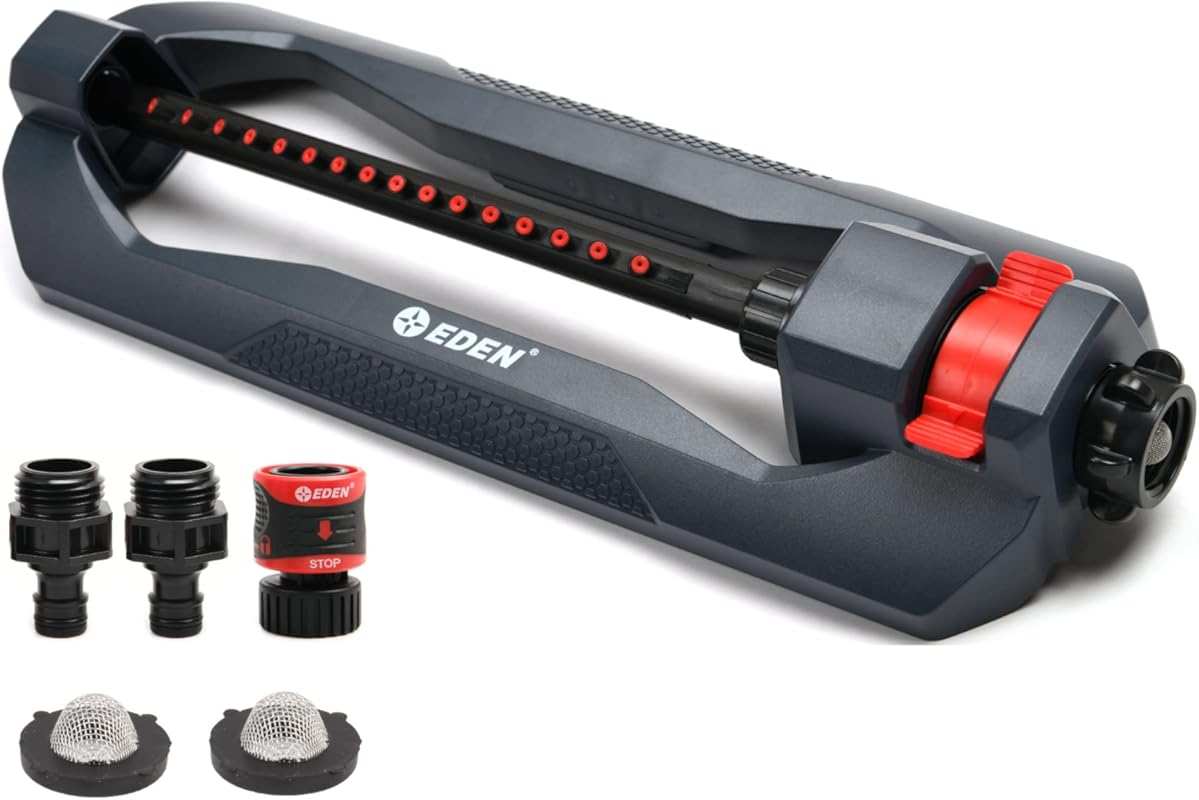 Best Lawn Sprinkler for Distance – Eden Turbo Oscillating Sprinkler wi