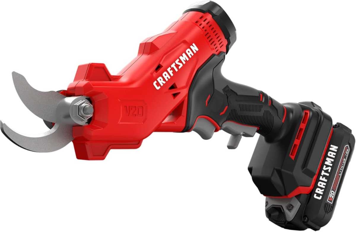 CRAFTSMAN 20V MAX Cordless Electric Pruner, Pruning Shears for Gardeni