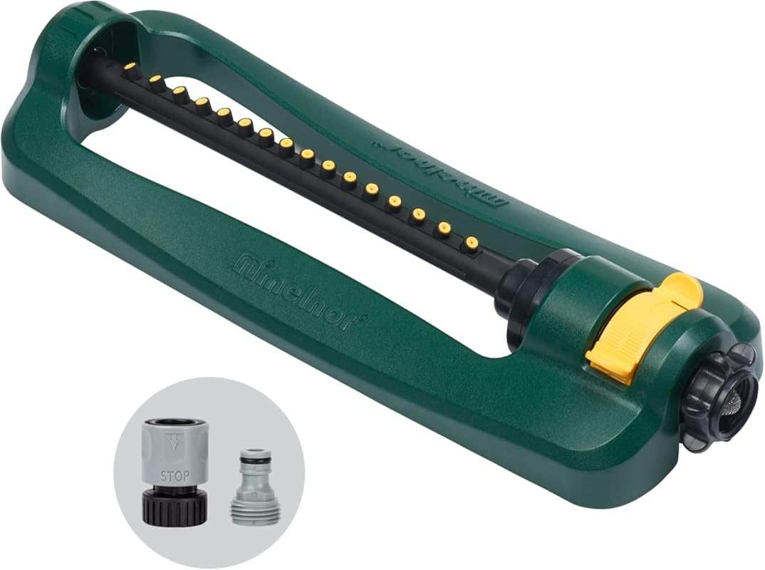 Melnor 65148AMZ TurboTek Oscillating Sprinkler, 2,800 sq. ft., Quick C