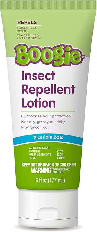 Boogie Insect Repellent Lotion, Keep Mosquitoes, Ticks and Flies Off, 