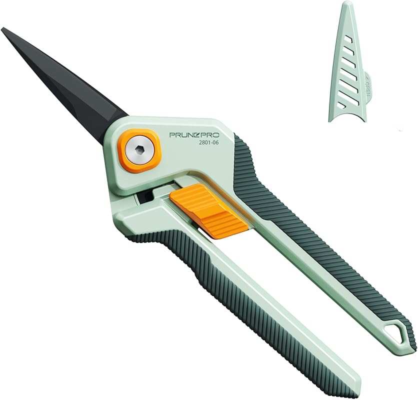 PrunePro Garden Scissors Pruning Shears Sharp Stainless Steel Non-Stic