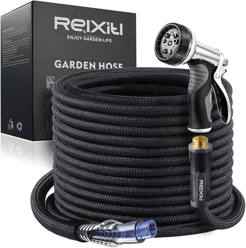 Relxitl Ultra Lightweight Flexible Garden Hose 50 ft. with 10-Function