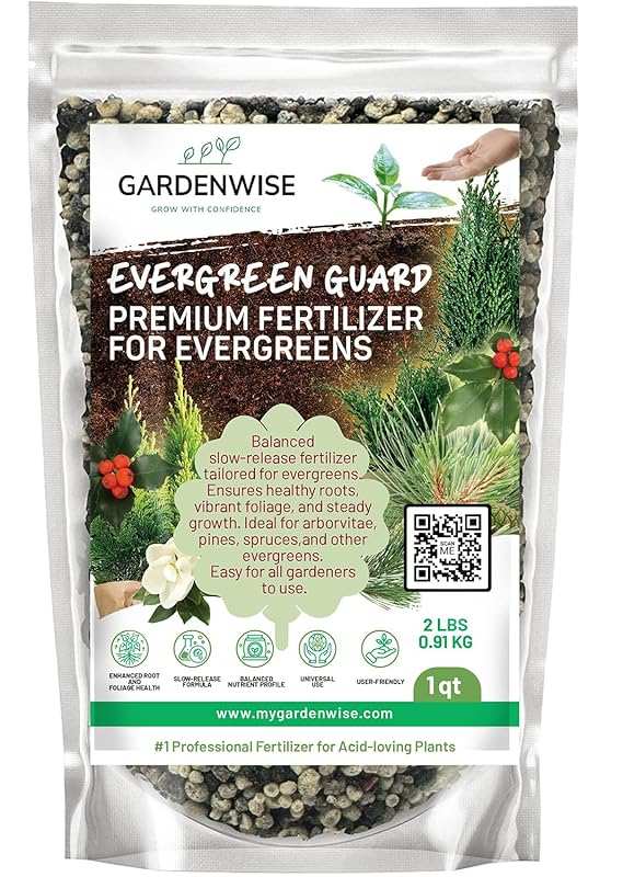 GARDENWISE Evergreen Granular Fertilizer for Trees and Shrubs, Slow-Re