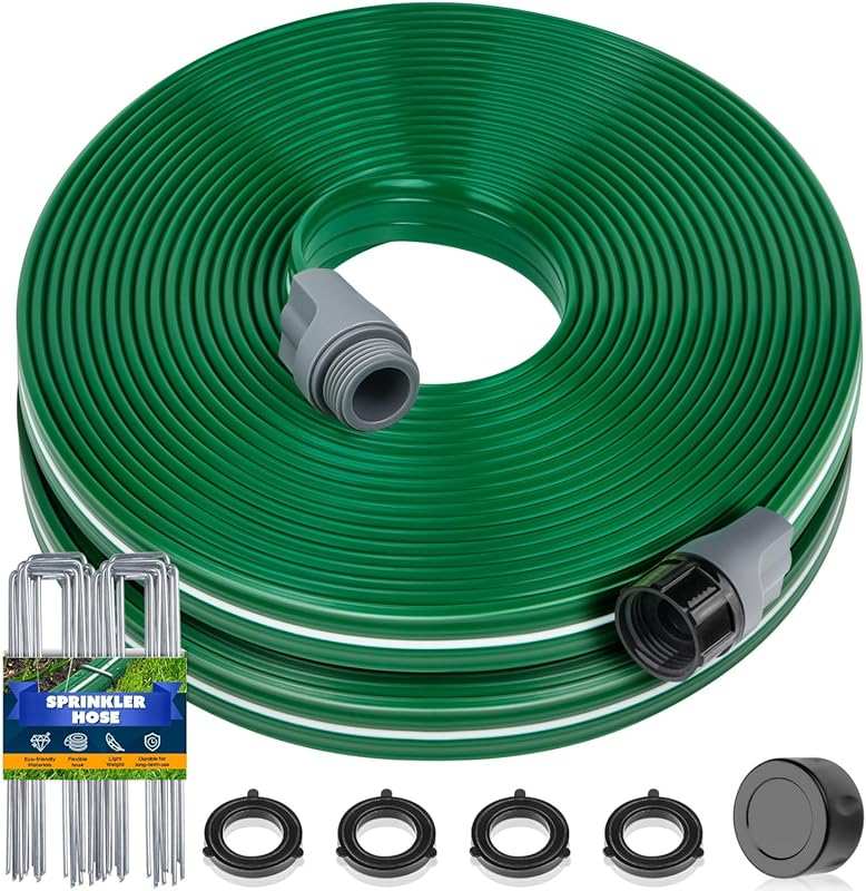 Jin&Bao 50 ft. Sprinkler Hose with Holes for Lawn and Garden Watering 