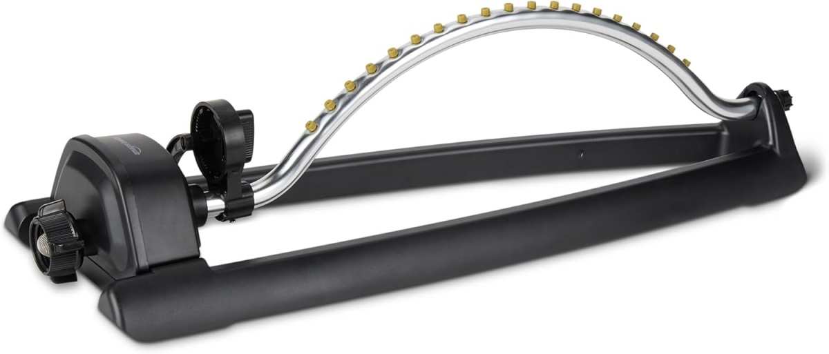 Amazon Basics Oscillating Sprinkler for Yard, One Size, 1-Pack, Black