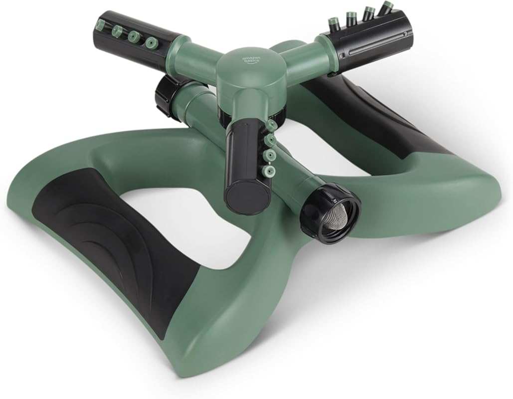 Amazon Basics Whirling Rotating Sprinklers for Yard, One Size, 1-Pack,