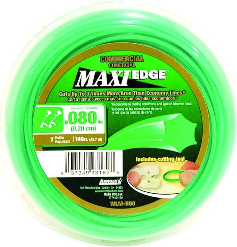 Arnold Maxi-Edge Commercial Grade Twisted Trimmer Line, 0.08-Inch x 14