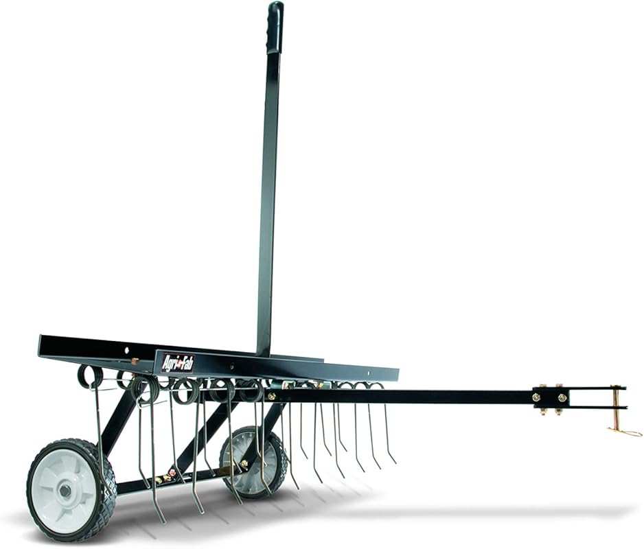 Agri-Fab 40-Inch 45-0294 Tine Tow Dethatcher for Efficient Lawn De-tha