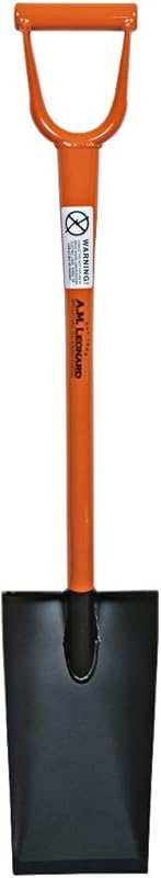 A.M. Leonard 13 Inch All Steel Nursery Spade with D-Grip Handle