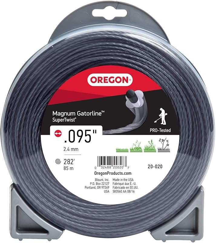 Oregon Magnum Gatorline 095 Heavy Duty Twisted Trimmer Line, Professio