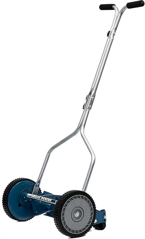 Great States 14 Inch Hand Reel Push Lawn Mower for Effortless Mowing