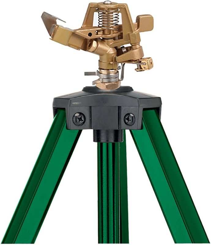 Orbit 56667Z Tripod Zinc Impact Sprinkler, 360 Degree Rotating Lawn Co