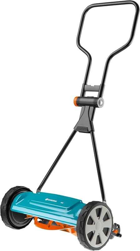 GARDENA Classic 16-Inch Reel Lawn Mower with 5 Blades for Gas-Free Mow