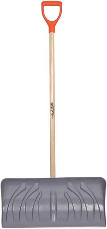 Leonard Poly Snow Pusher/Shovel for Efficient Snow Removal