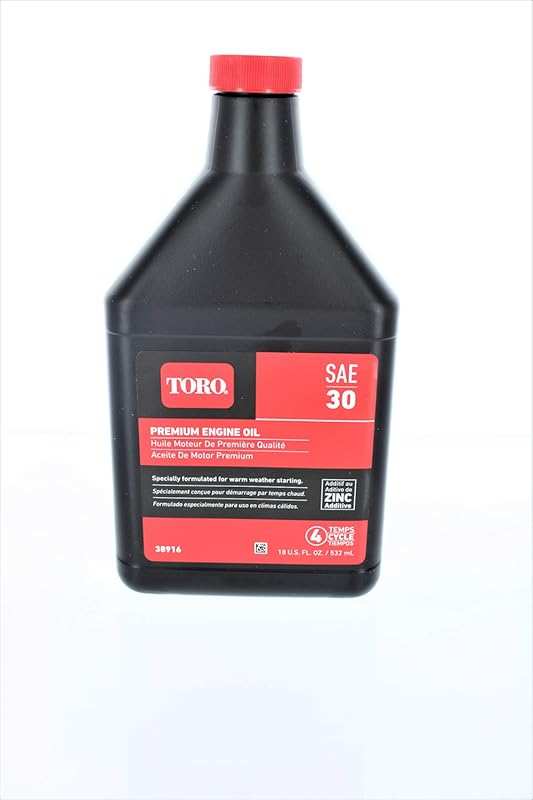 Toro SAE 30 4-Cycle Engine Oil, 18 oz Bottle for Toro Lawn Mowers