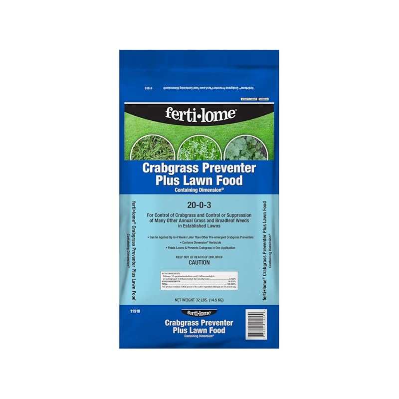 Fertilome 11910 Crabgrass Preventer Plus Lawn Food with Dimension, 20-