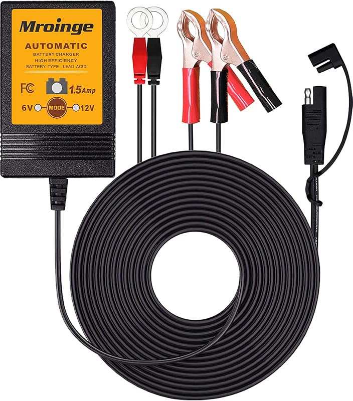 MBC015 6V/12V 1.5A Automatic Trickle Battery Charger/Maintainer for Ve