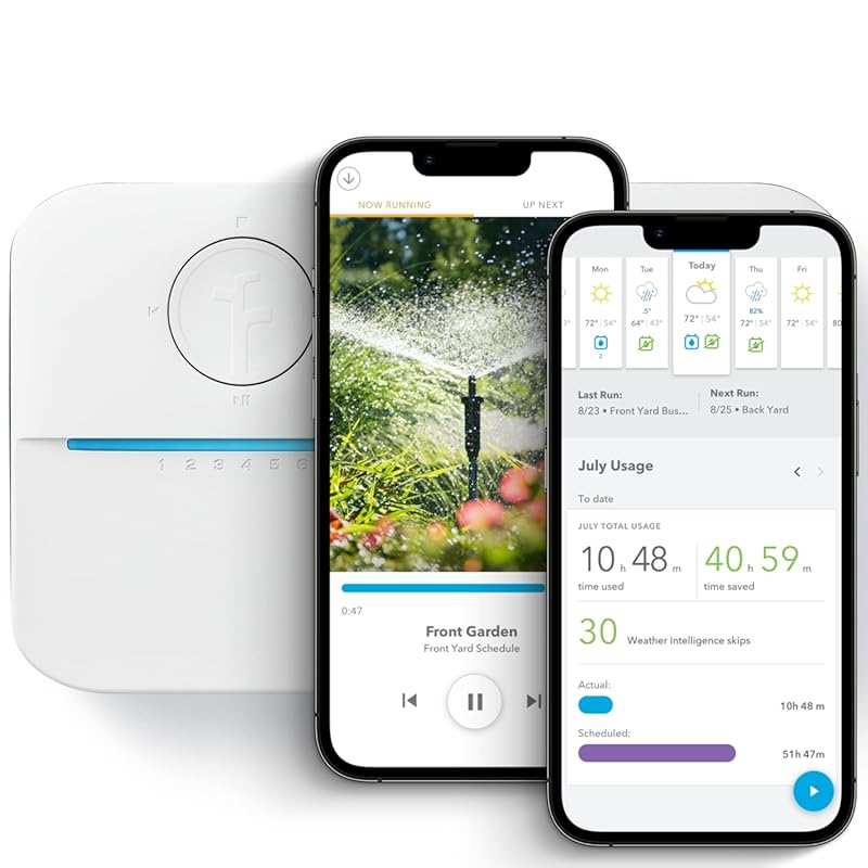 Rachio WiFi 16-Zone Smart Sprinkler Controller: App-Based Scheduling,