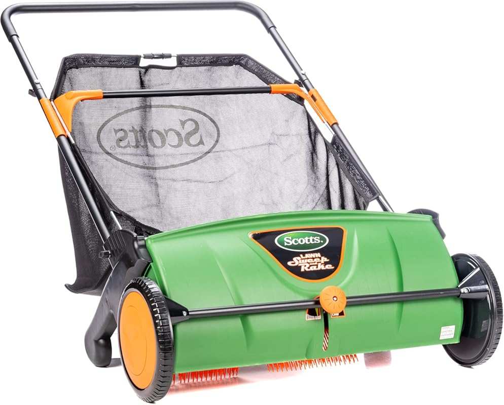 Scotts LSW70026S 26-Inch Push Lawn Sweeper with Large Capacity and Dur
