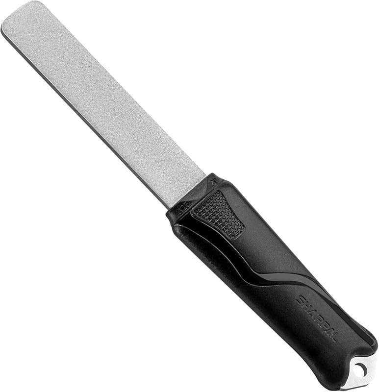 SHARPAL 121N Dual-Grit Diamond Sharpening Stone File with Angle Guide 