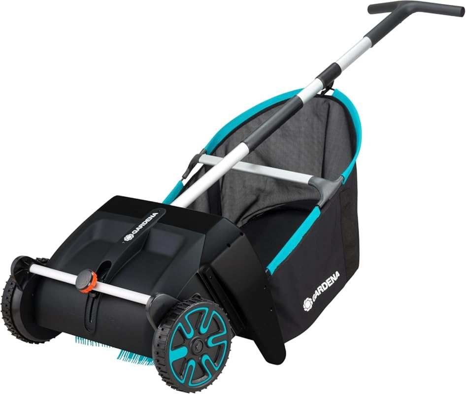 GARDENA 3.2 cu. ft. Push Lawn and Leaf Collector: Durable, Easy-to-Man