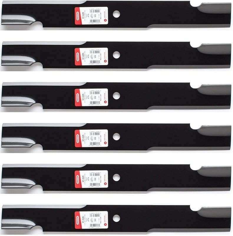 6PK Oregon 91-626 Mower Blade Set for Scag 61