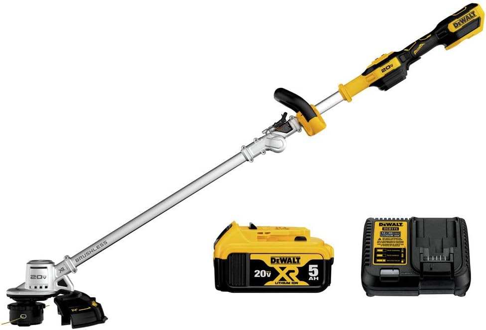 DEWALT 20V MAX* 5-Ah String Trimmer Kit, Powerful & Efficient Weed Eat