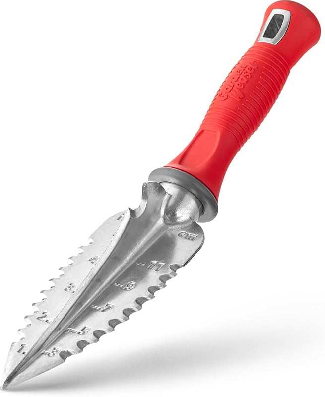 Garden Weasel Multi-Use Heavy Duty Transplanter Hand Digging Tool for 