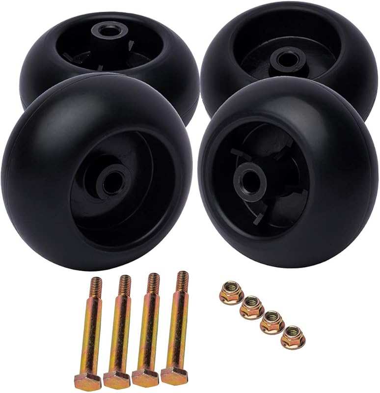 4 Pack Deck Wheels for Cub Cadet RZT50, RZT54, Craftsman, John Deere