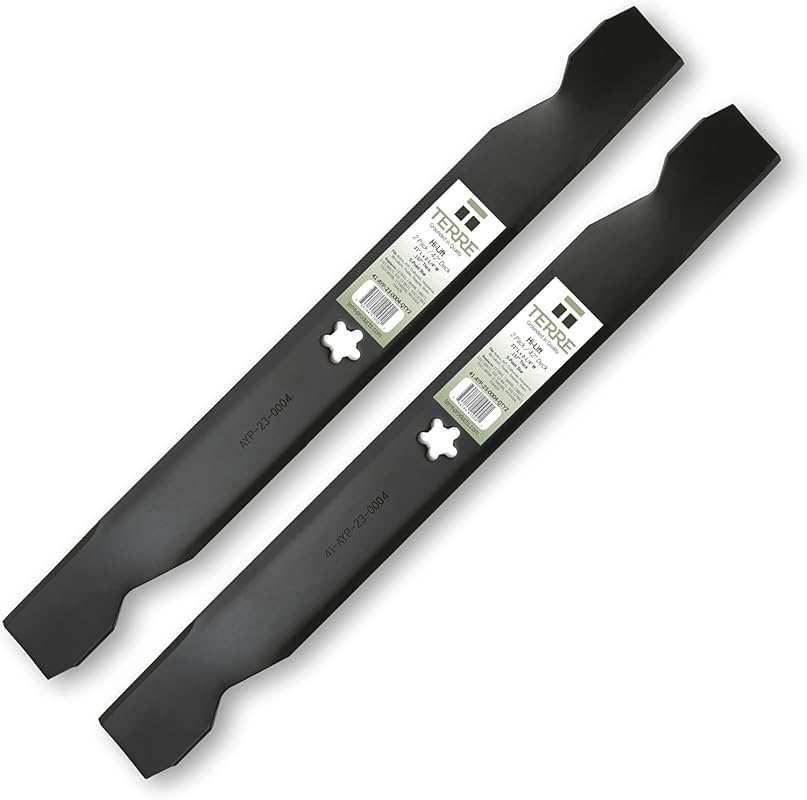 Terre Products 2-Pack 42-Inch High Lift Mulching Blades for Craftsman,