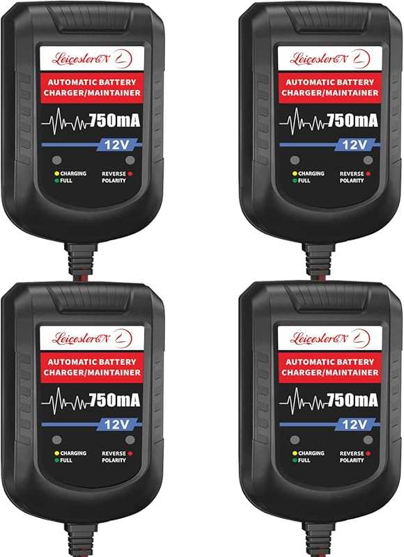 Automatic 12V 750mA Smart Trickle Battery Charger and Maintainer for L