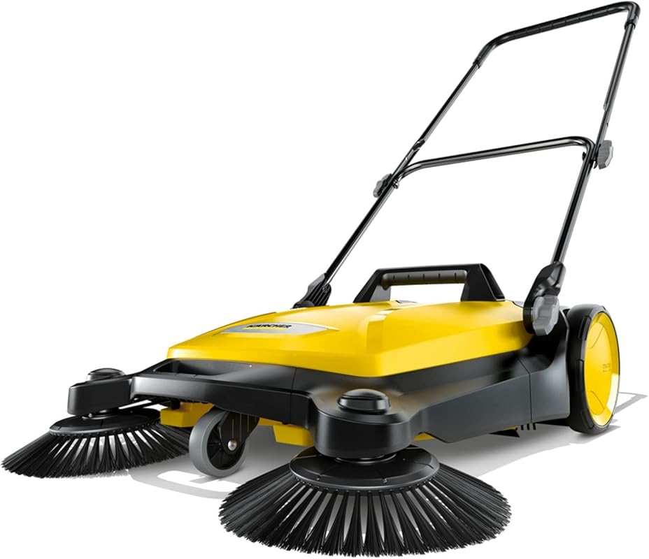 Kärcher S 4 Twin Walk Behind Outdoor Push Sweeper for Workshops & Gara