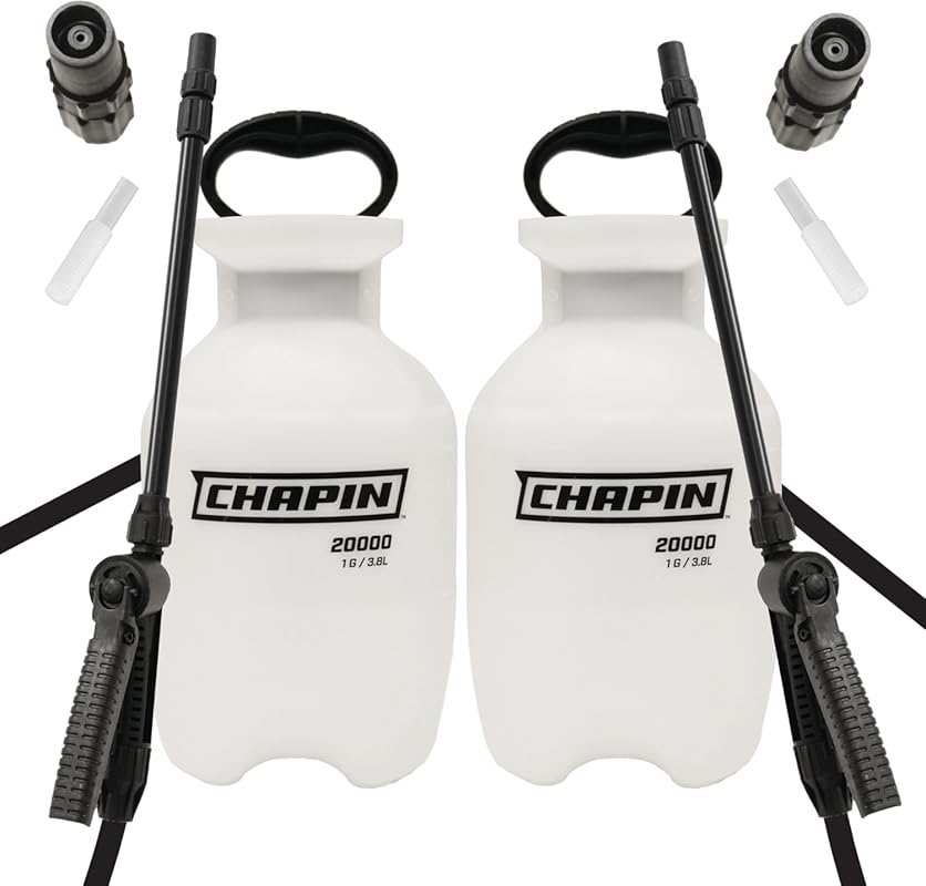Chapin 1-Gallon Pump Sprayer: Translucent Tank, Funnel Top, Anti-Clog