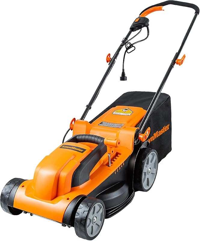 Powerful LawnMaster 15-Inch 11AMP Corded Electric Lawn Mower for Preci
