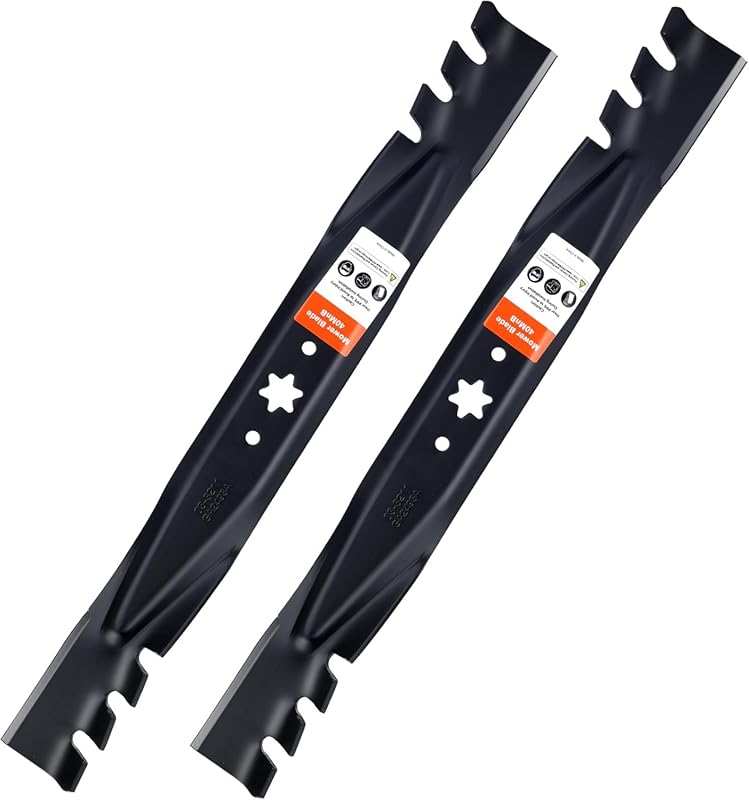 Cub Cadet 42 Inch Mulching Mower Blades with 6-Star Mount for Troy Bil