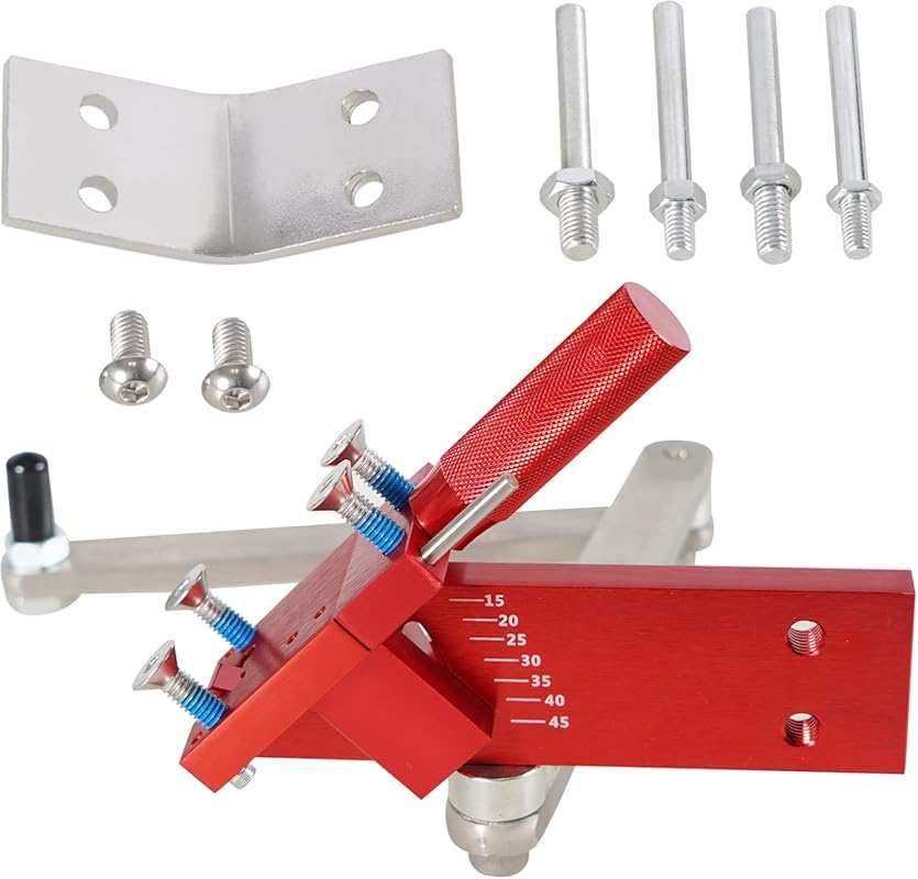 Adjustable Commercial Lawn Mower Blade Sharpener and Balancer Bracket 