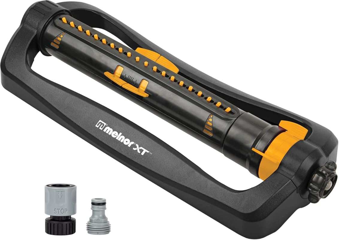 Melnor 65165AMZ XT Turbo Oscillating Sprinkler, Covers 4,500 sq. ft., 