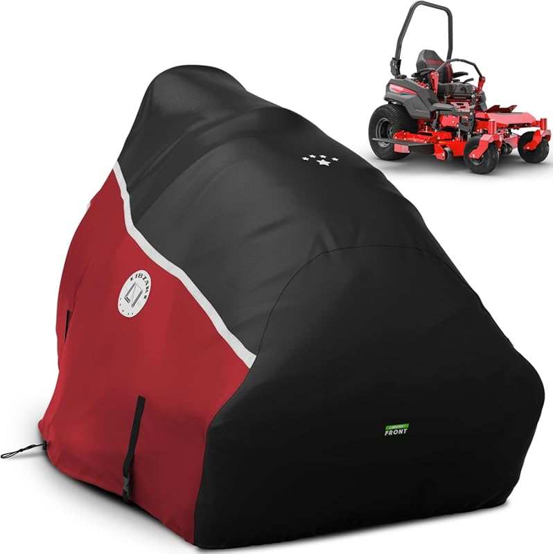 Waterproof 60-inch zero turn lawn mower cover, durable 420D marine gra