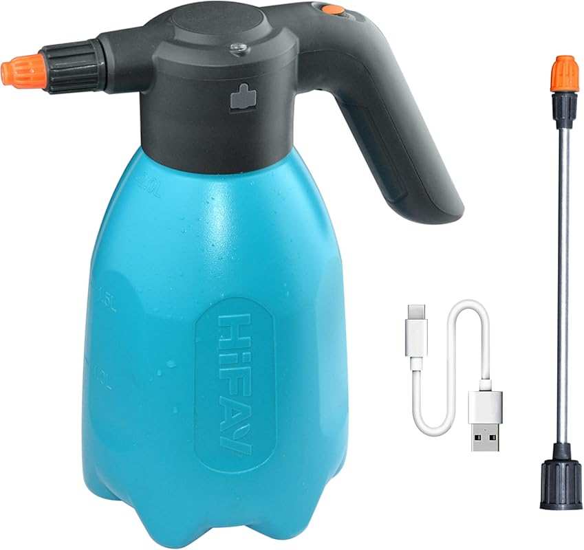 2L Rechargeable Electric Spray Bottle for Plants, Auto Mist & Indoor W