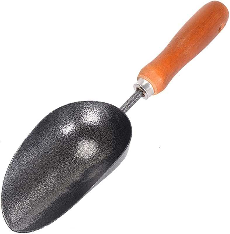 12.6'' Stainless Steel Garden Trowel with Wooden Handle: Soil Scoop fo